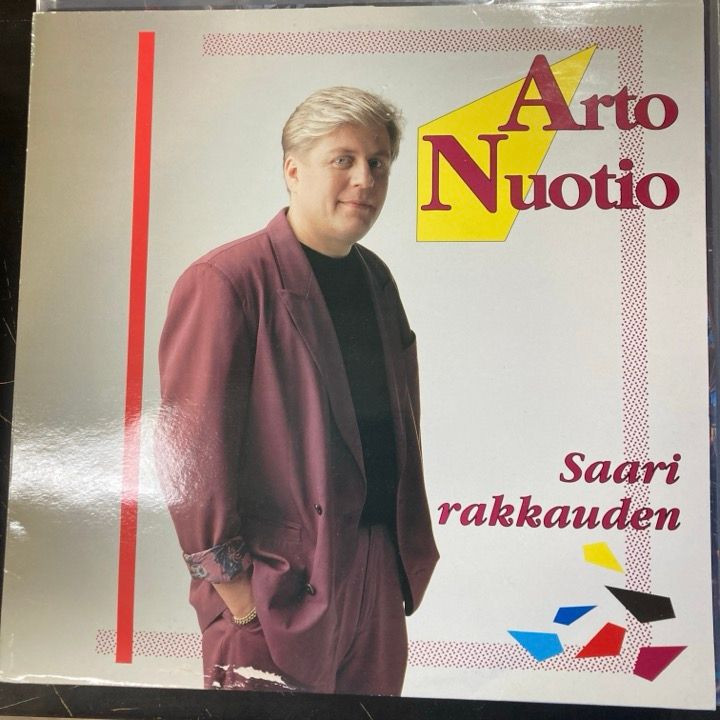 Arto Nuotio - Saari rakkauden (FIN/1991) LP (M-/VG+) -iskelmä-